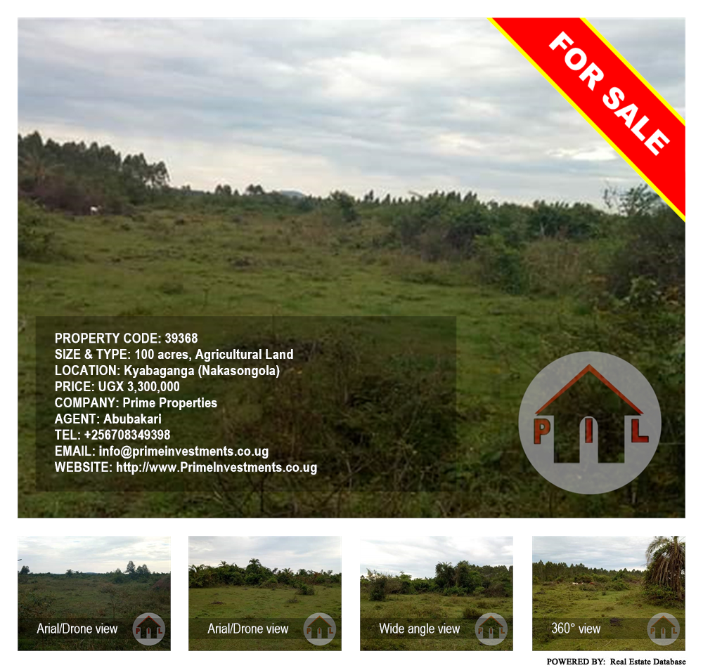 Agricultural Land  for sale in Kyabaganga Nakasongola Uganda, code: 39368