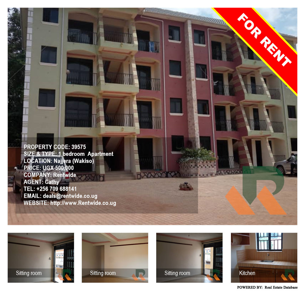 1 bedroom Apartment  for rent in Najjera Wakiso Uganda, code: 39575
