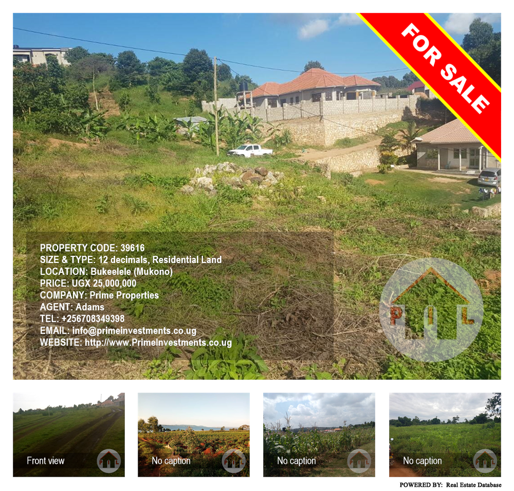 Residential Land  for sale in Bukeelele Mukono Uganda, code: 39616