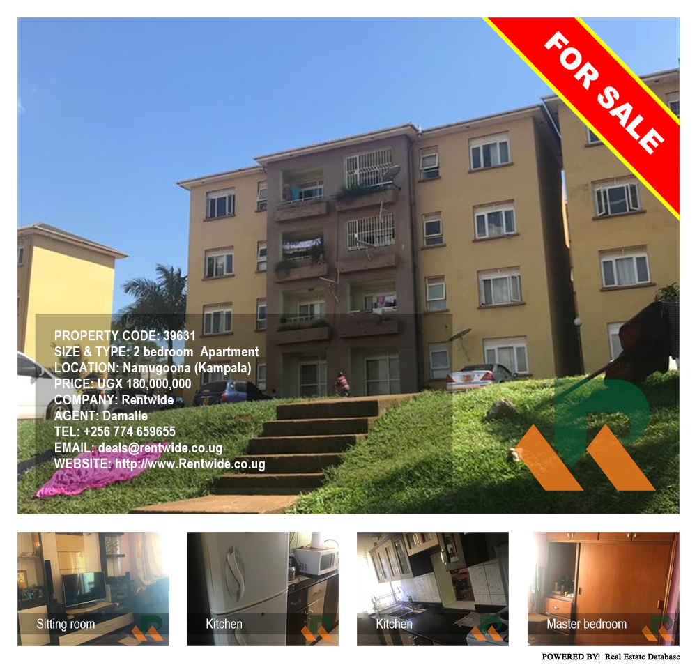 2 bedroom Apartment  for sale in Namungoona Kampala Uganda, code: 39631