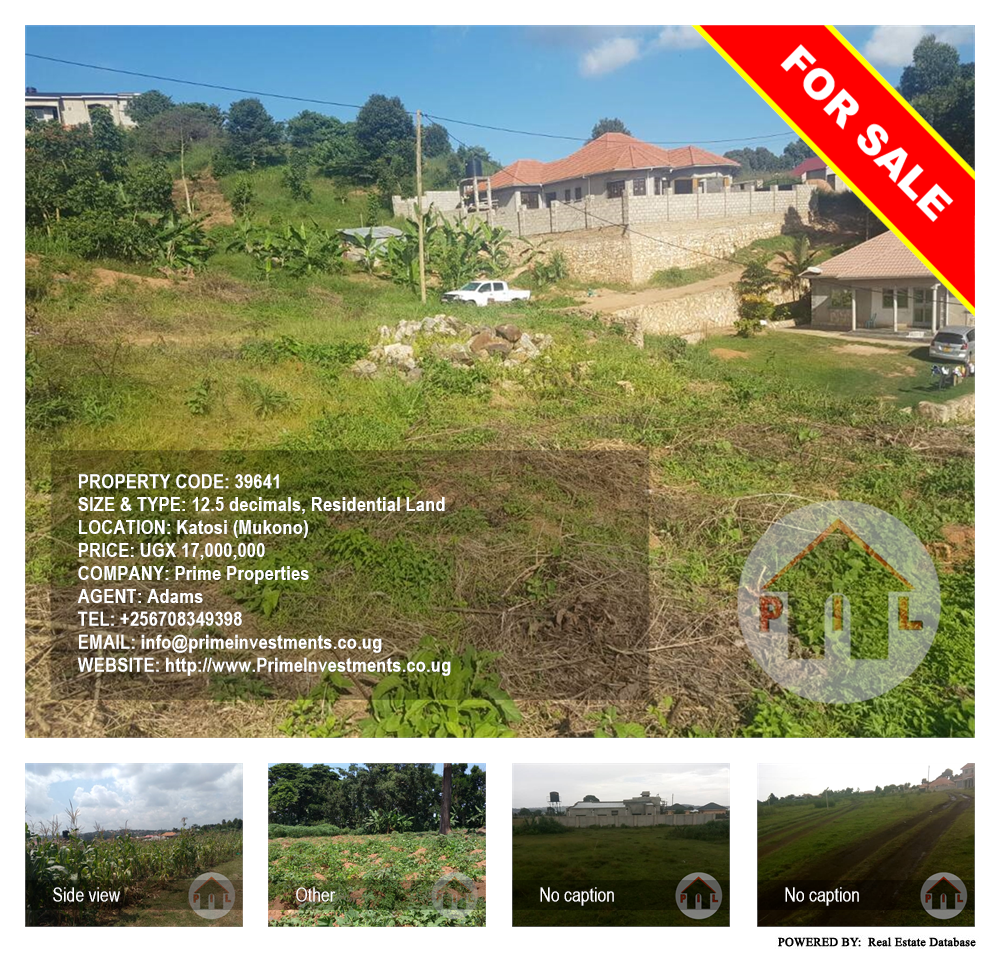 Residential Land  for sale in Katosi Mukono Uganda, code: 39641