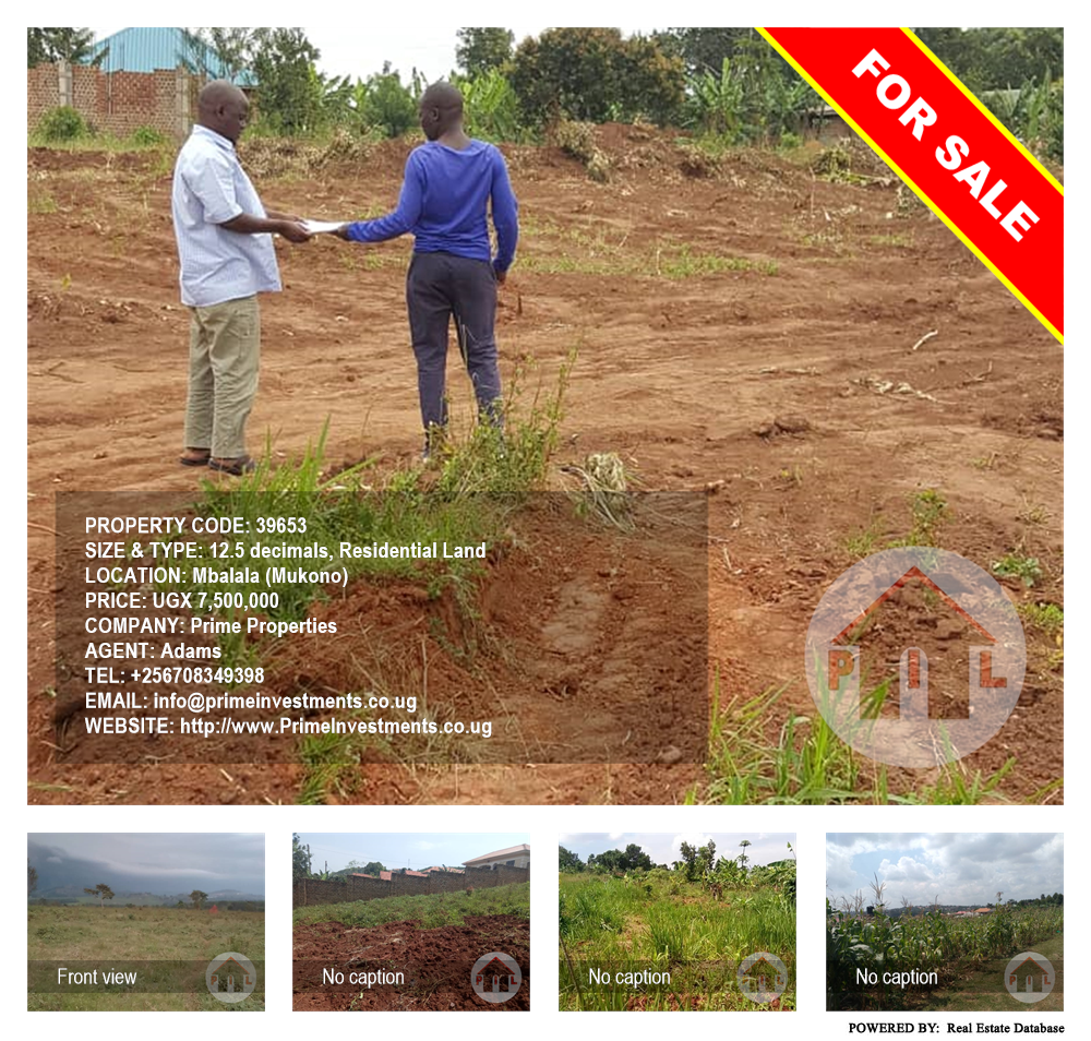 Residential Land  for sale in Mbalala Mukono Uganda, code: 39653