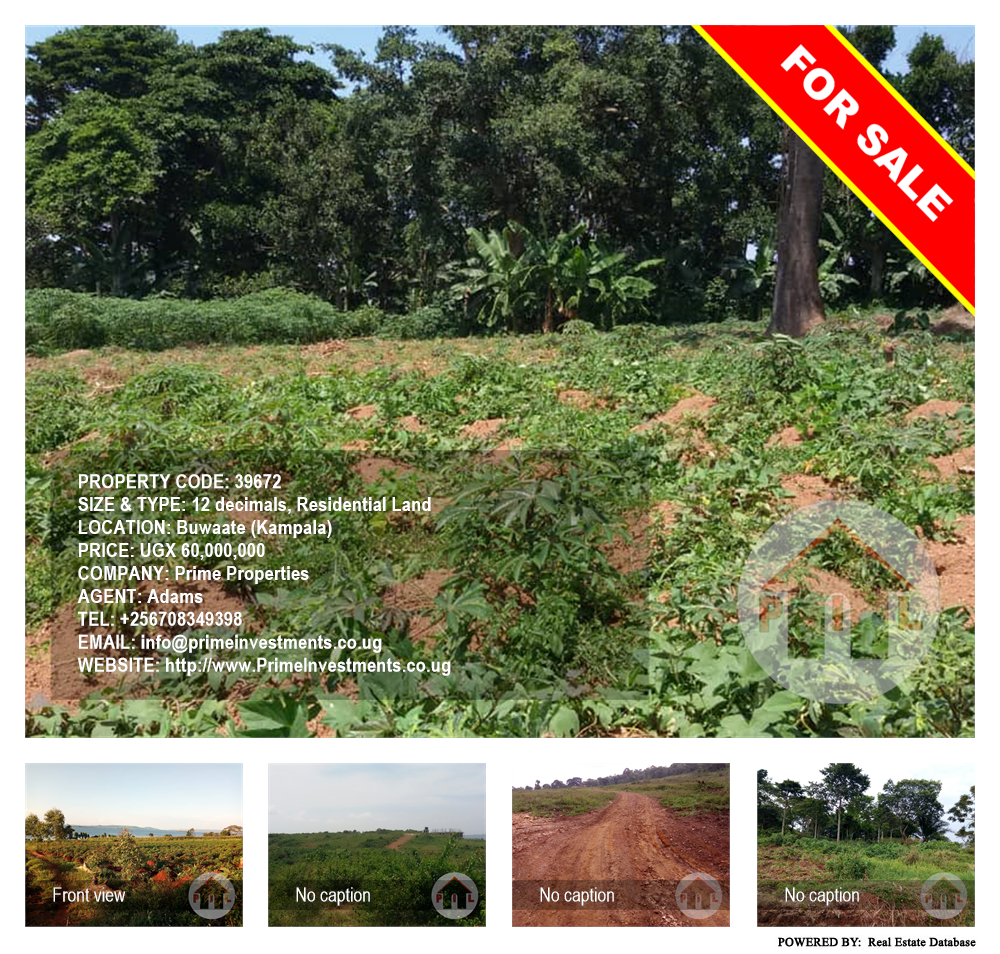 Residential Land  for sale in Buwaate Kampala Uganda, code: 39672