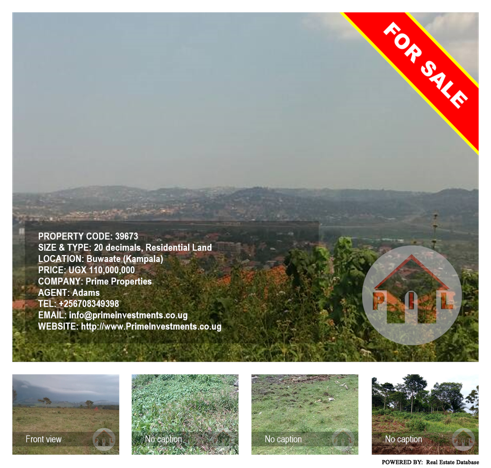Residential Land  for sale in Buwaate Kampala Uganda, code: 39673