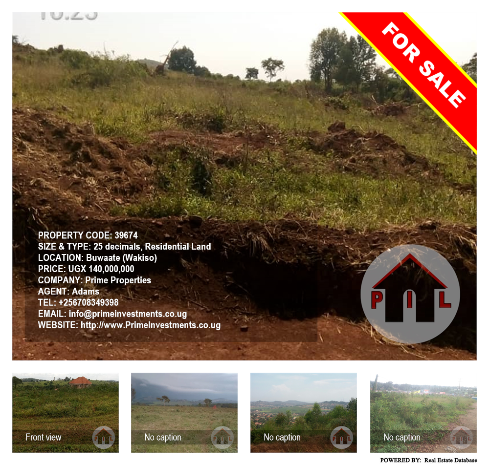 Residential Land  for sale in Buwaate Wakiso Uganda, code: 39674