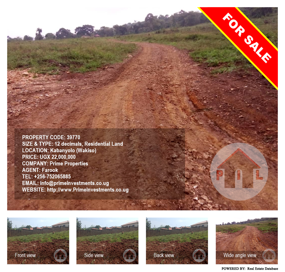 Residential Land  for sale in Kabanyolo Wakiso Uganda, code: 39770