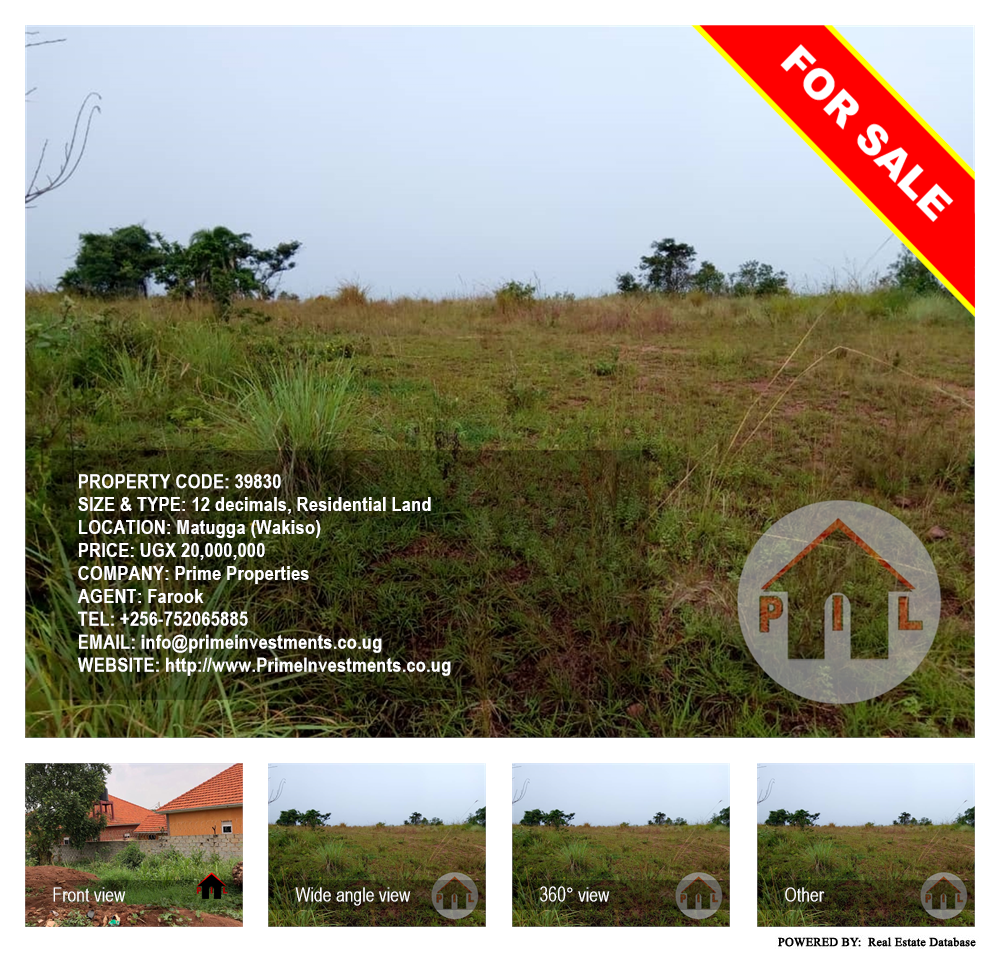 Residential Land  for sale in Matugga Wakiso Uganda, code: 39830