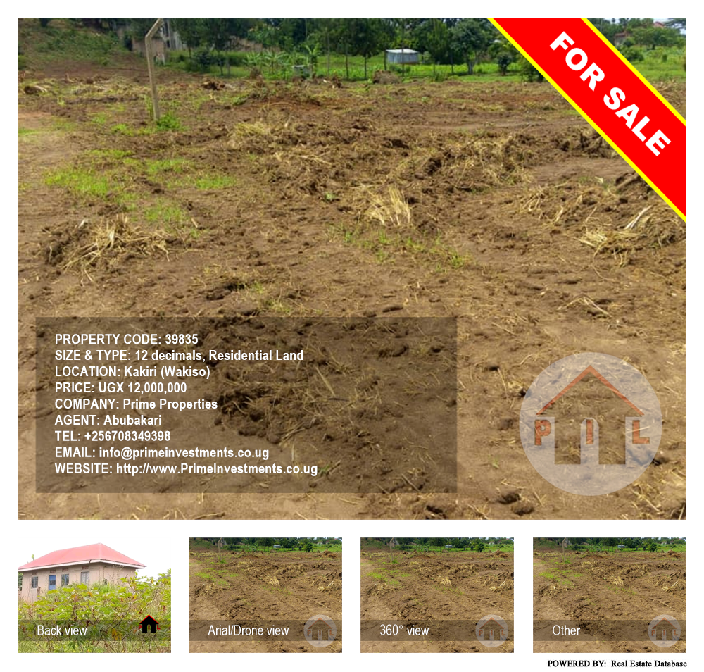 Residential Land  for sale in Kakiri Wakiso Uganda, code: 39835