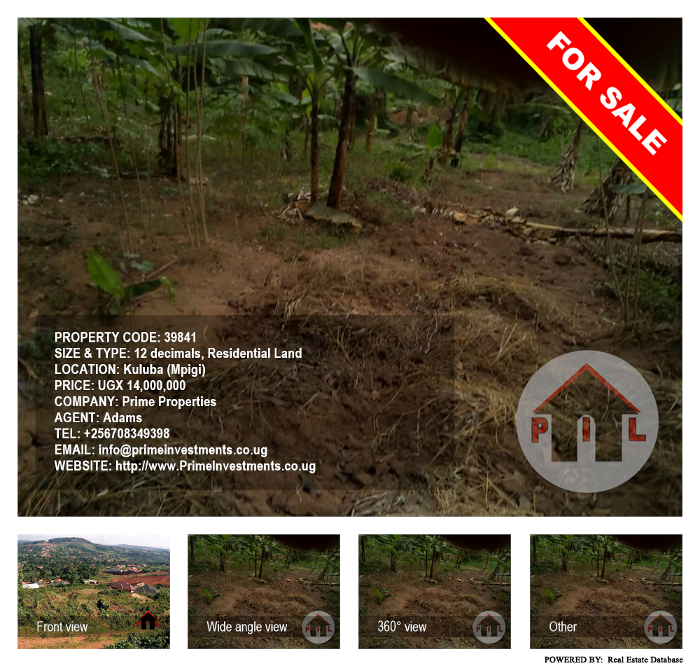 Residential Land  for sale in Kuluba Mpigi Uganda, code: 39841