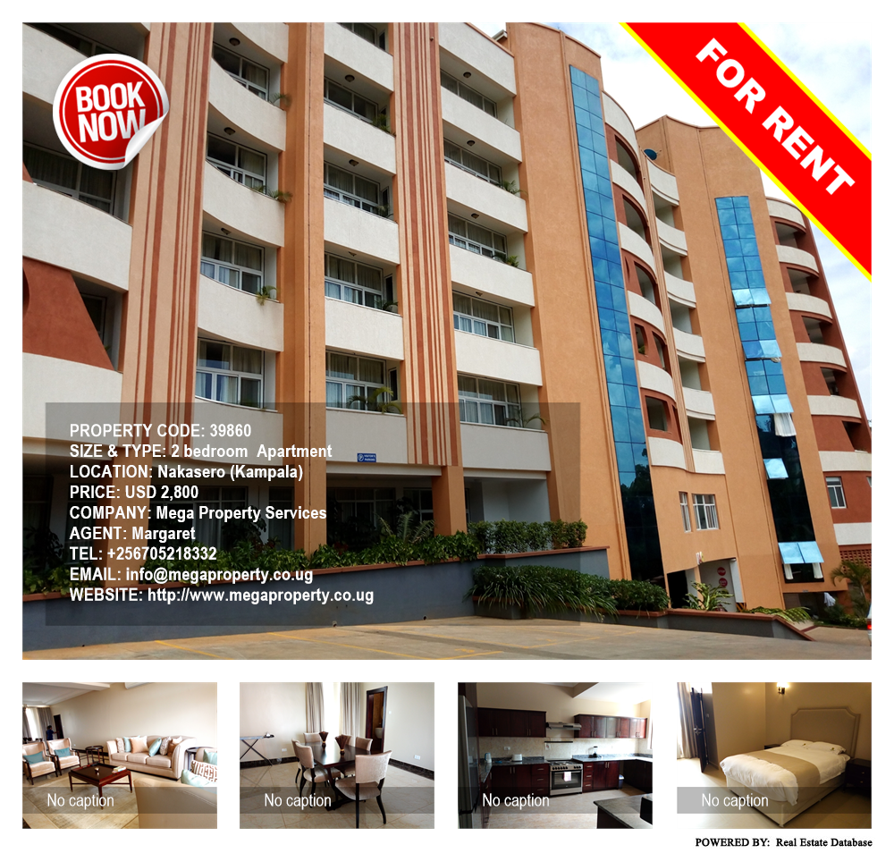 2 bedroom Apartment  for rent in Nakasero Kampala Uganda, code: 39860