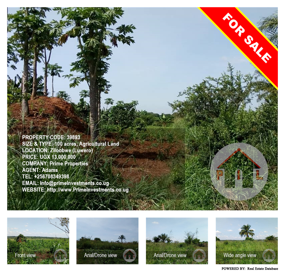 Agricultural Land  for sale in Ziloobwe Luweero Uganda, code: 39893