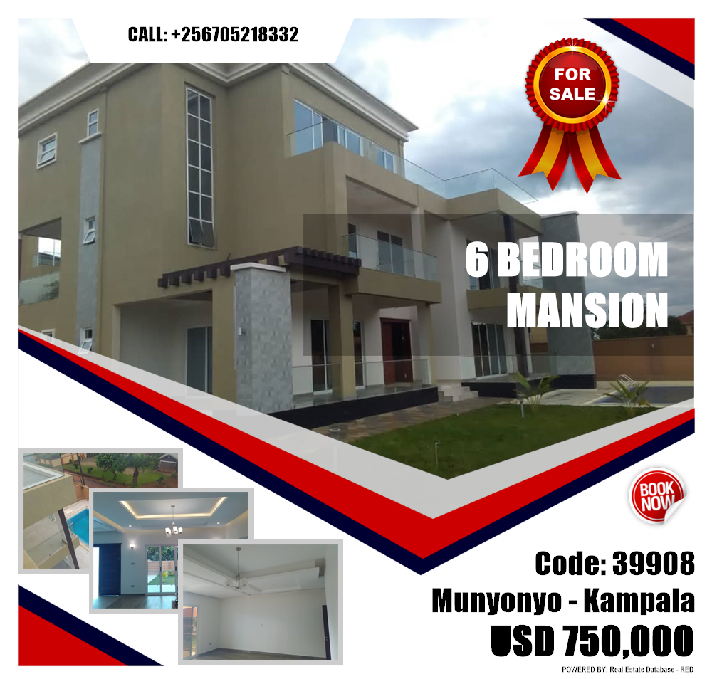 6 bedroom Mansion  for sale in Munyonyo Kampala Uganda, code: 39908