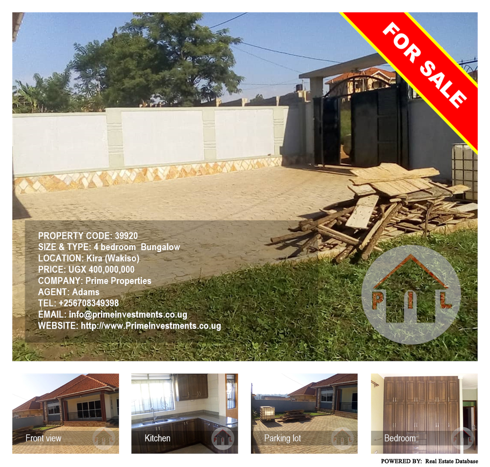 4 bedroom Bungalow  for sale in Kira Wakiso Uganda, code: 39920