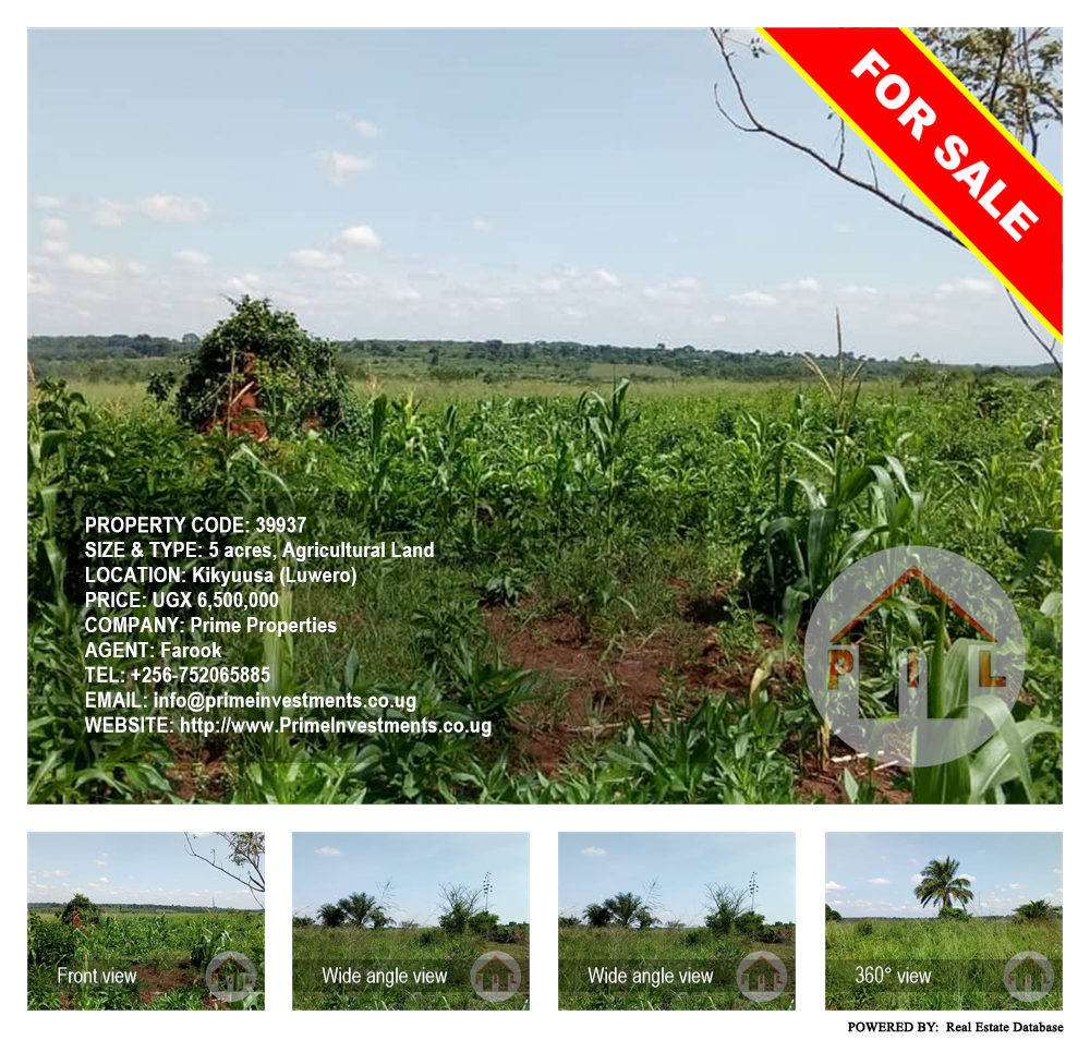 Agricultural Land  for sale in Kikyuusa Luweero Uganda, code: 39937