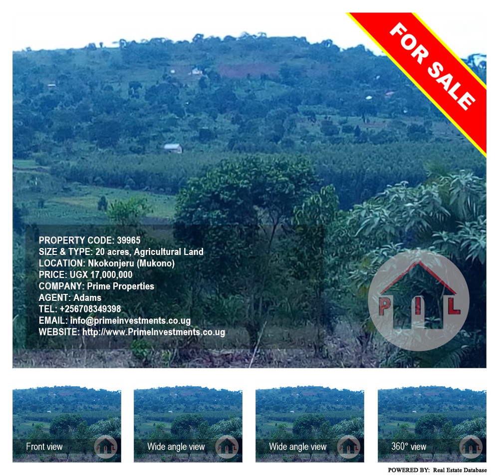 Agricultural Land  for sale in Nkokonjeru Mukono Uganda, code: 39965