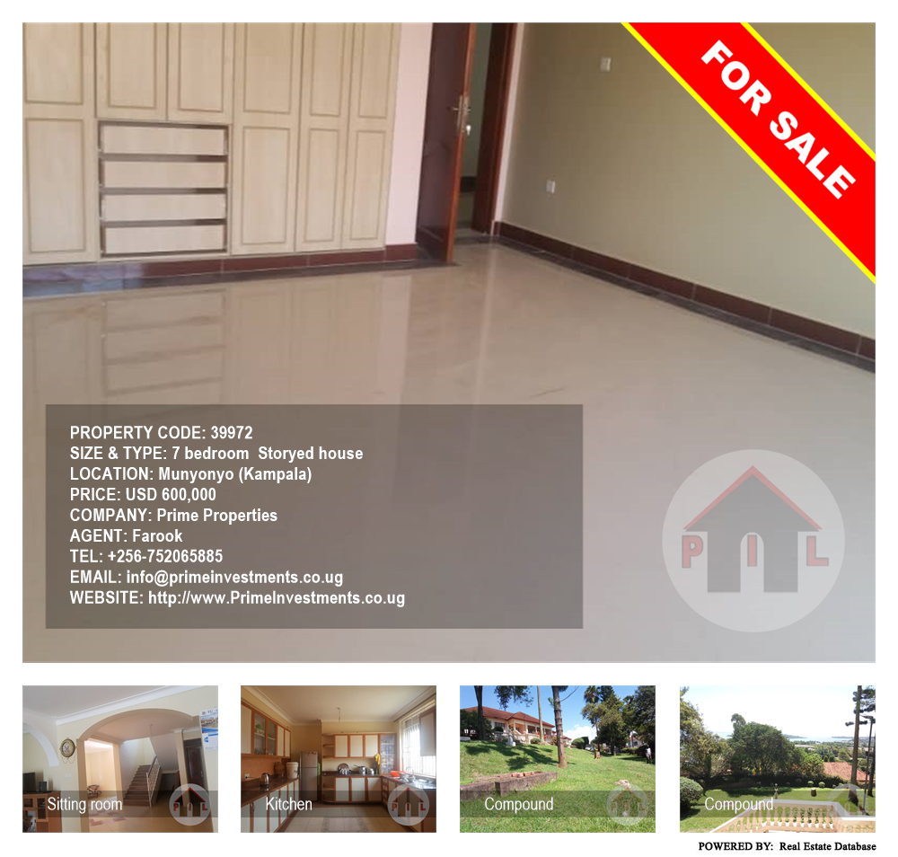 7 bedroom Storeyed house  for sale in Munyonyo Kampala Uganda, code: 39972