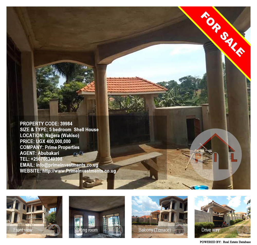 5 bedroom Shell House  for sale in Najjera Wakiso Uganda, code: 39984