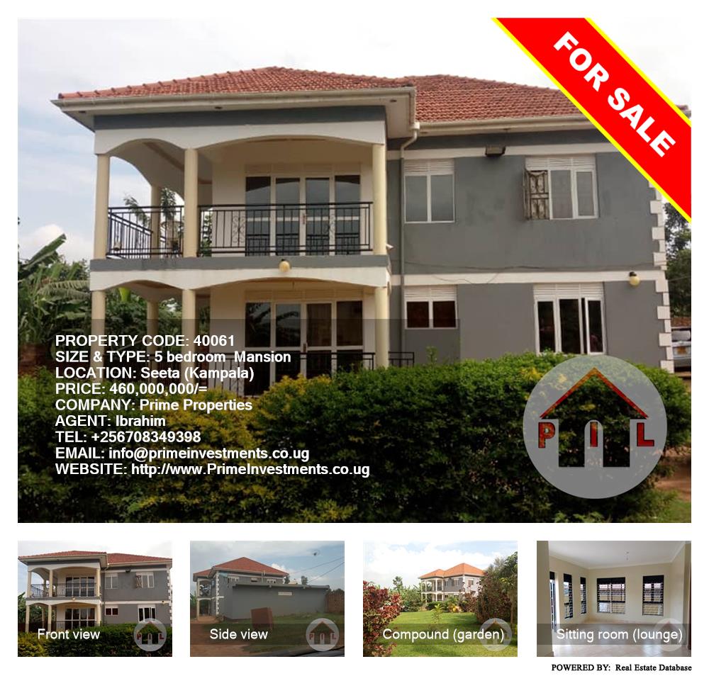 5 bedroom Mansion  for sale in Seeta Kampala Uganda, code: 40061