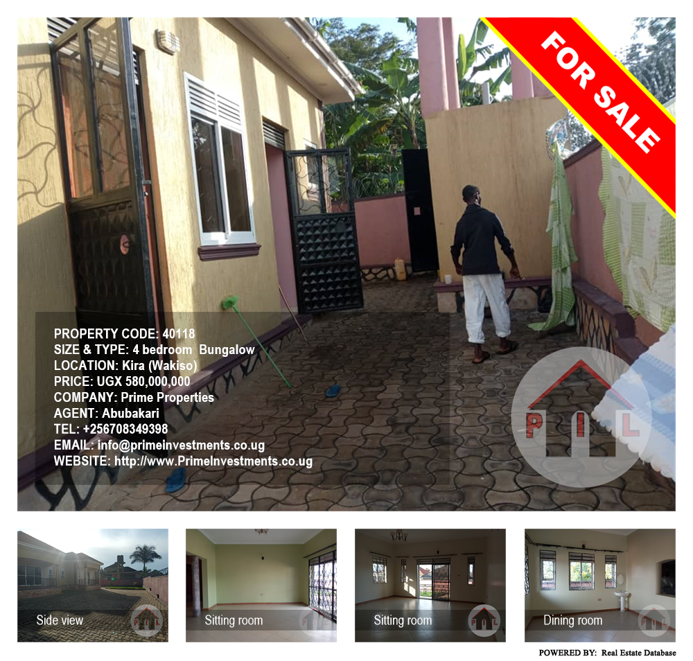 4 bedroom Bungalow  for sale in Kira Wakiso Uganda, code: 40118