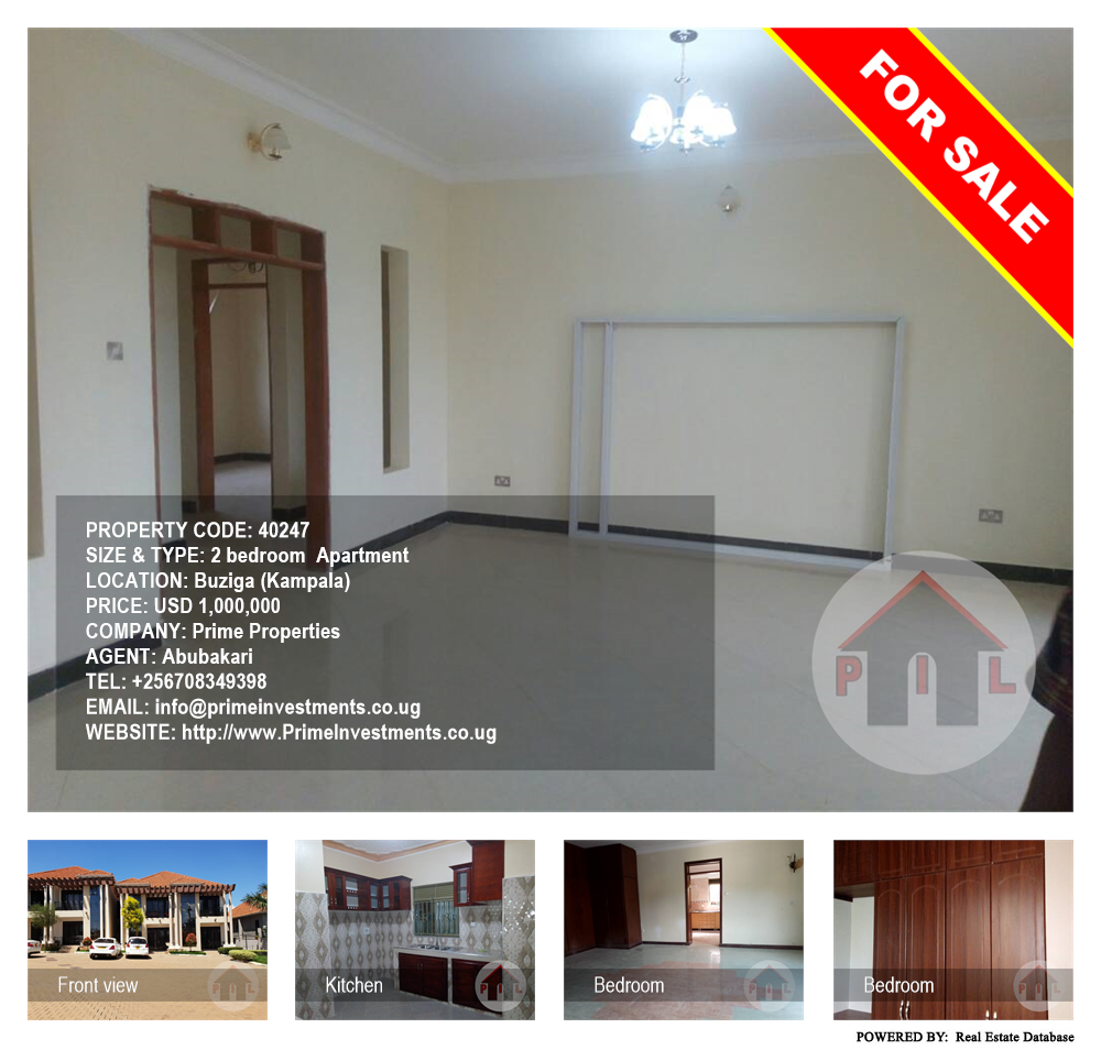 2 bedroom Apartment  for sale in Buziga Kampala Uganda, code: 40247