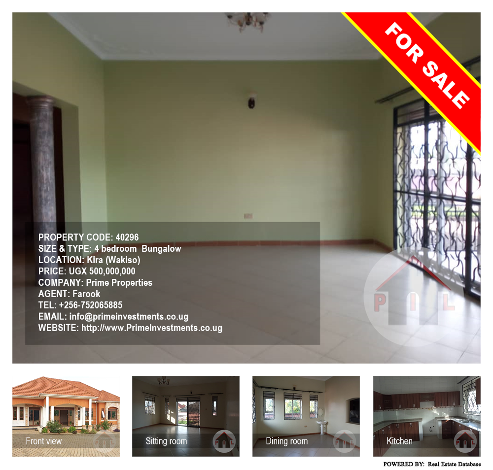 4 bedroom Bungalow  for sale in Kira Wakiso Uganda, code: 40296