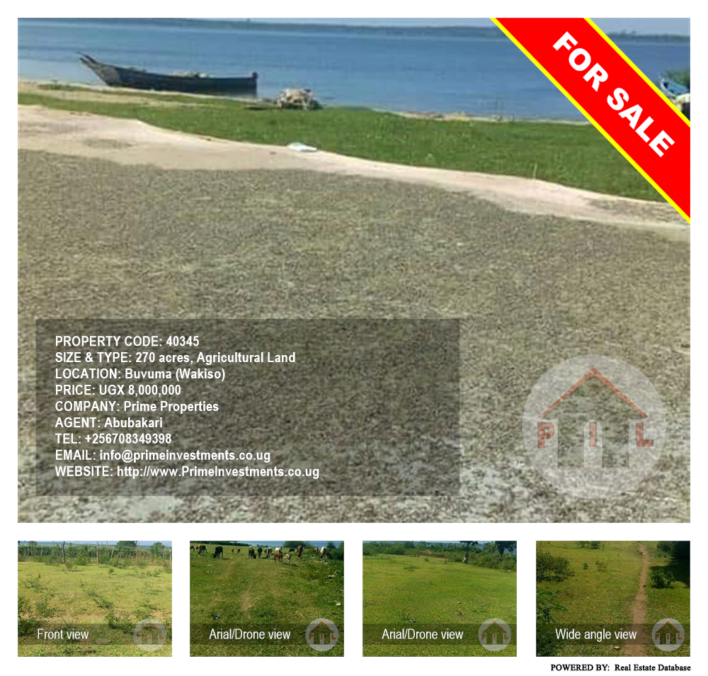 Agricultural Land  for sale in Buvuma Wakiso Uganda, code: 40345