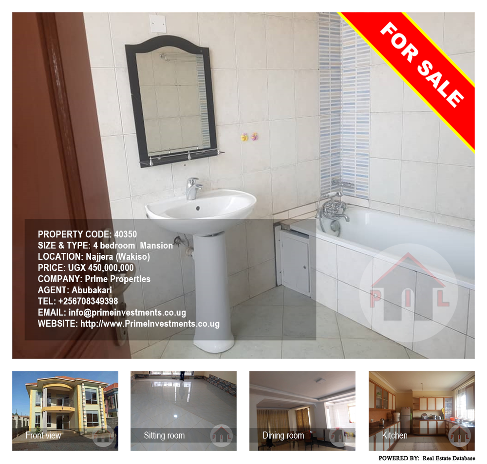 4 bedroom Mansion  for sale in Najjera Wakiso Uganda, code: 40350