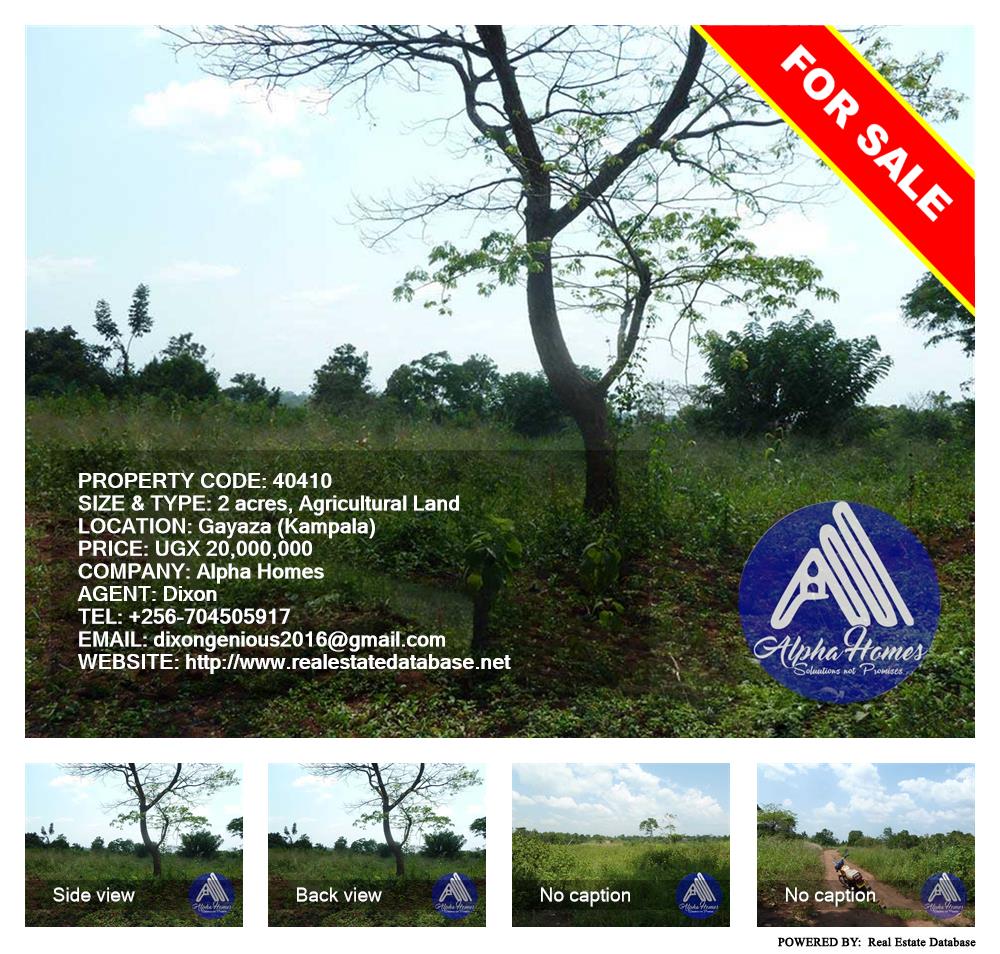 Agricultural Land  for sale in Gayaza Kampala Uganda, code: 40410