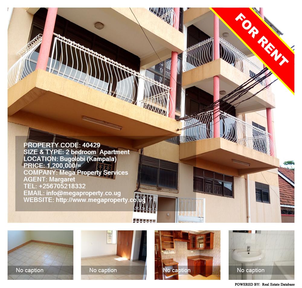 2 bedroom Apartment  for rent in Bugoloobi Kampala Uganda, code: 40429