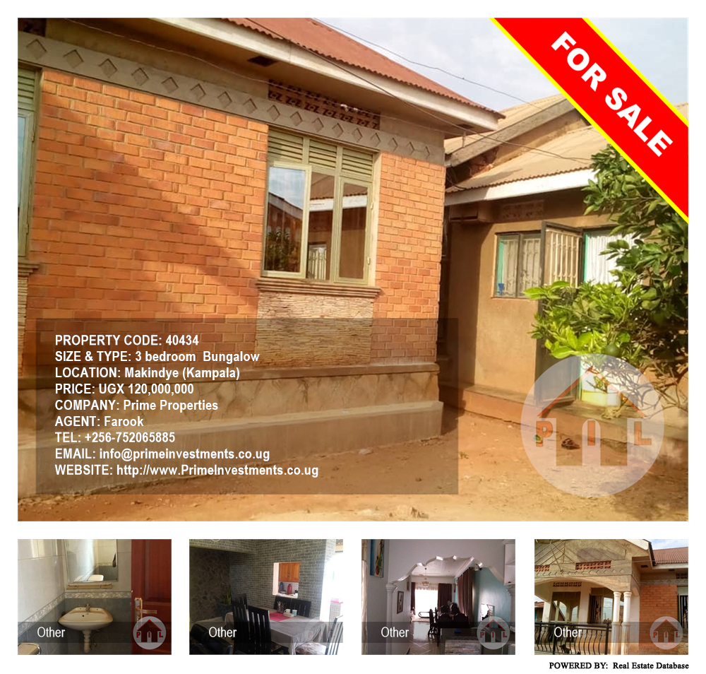 3 bedroom Bungalow  for sale in Makindye Kampala Uganda, code: 40434