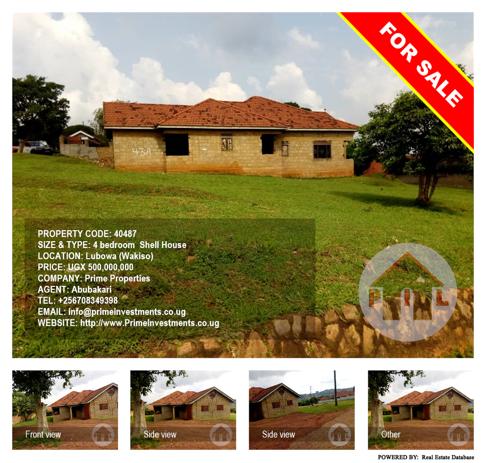 4 bedroom Shell House  for sale in Lubowa Wakiso Uganda, code: 40487