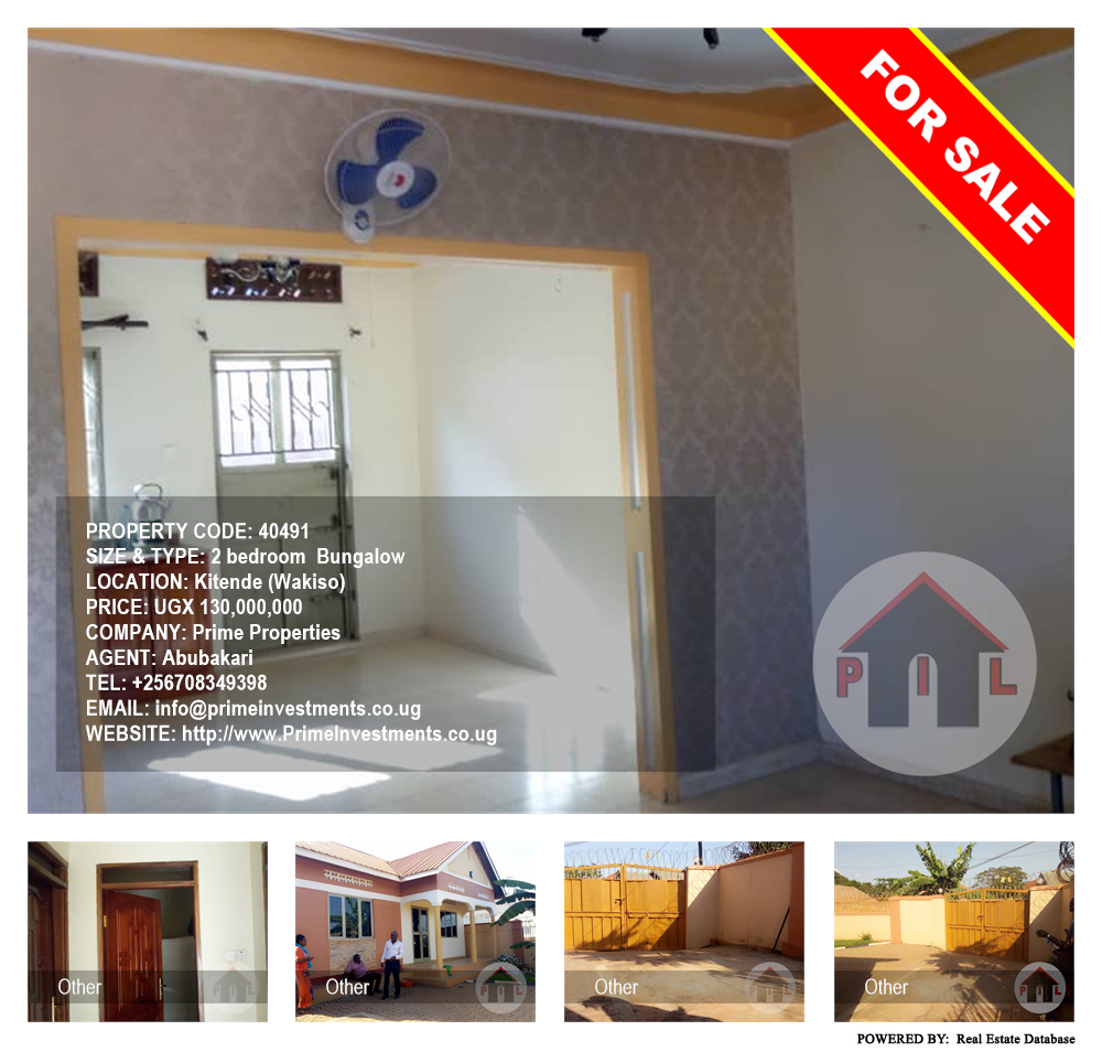 2 bedroom Bungalow  for sale in Kitende Wakiso Uganda, code: 40491