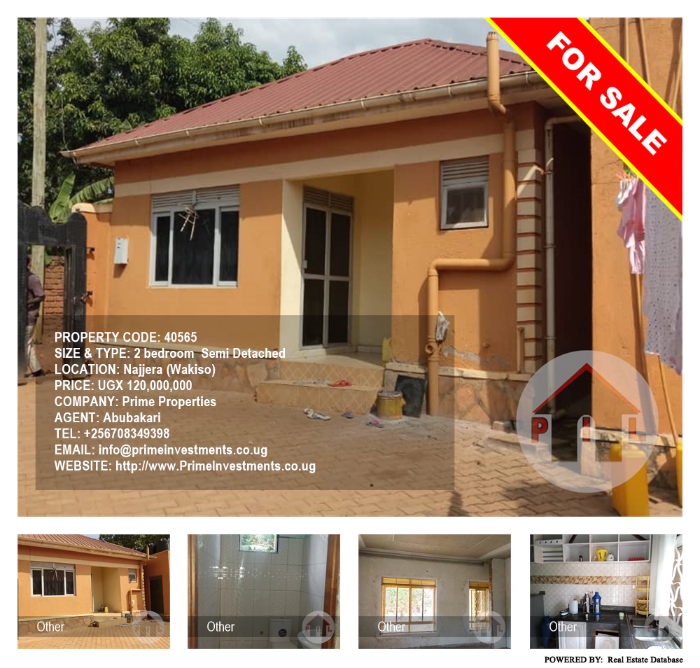 2 bedroom Semi Detached  for sale in Najjera Wakiso Uganda, code: 40565