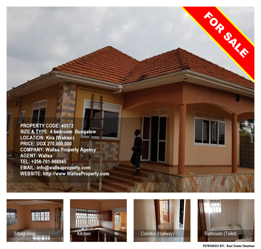 4 bedroom Bungalow  for sale in Kira Wakiso Uganda, code: 40572