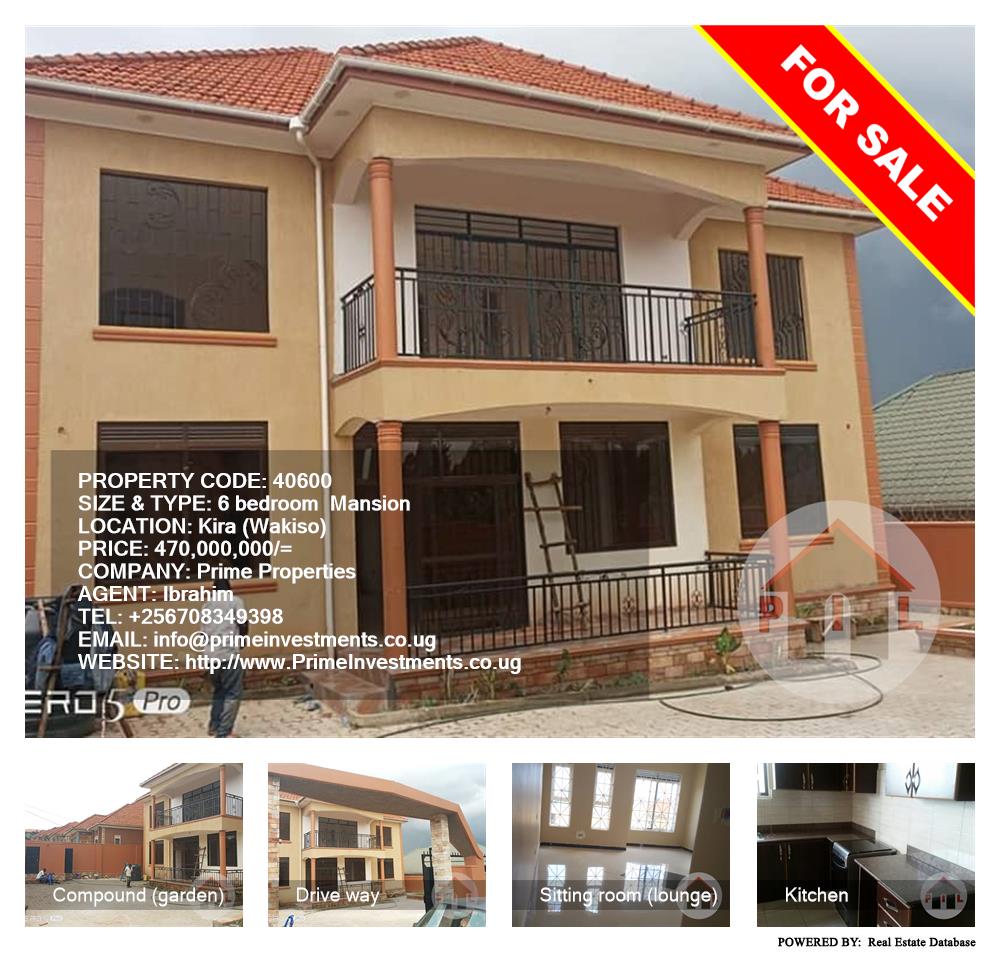 6 bedroom Mansion  for sale in Kira Wakiso Uganda, code: 40600