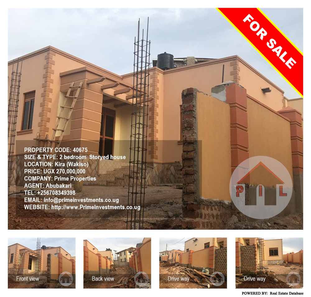 2 bedroom Storeyed house  for sale in Kira Wakiso Uganda, code: 40675
