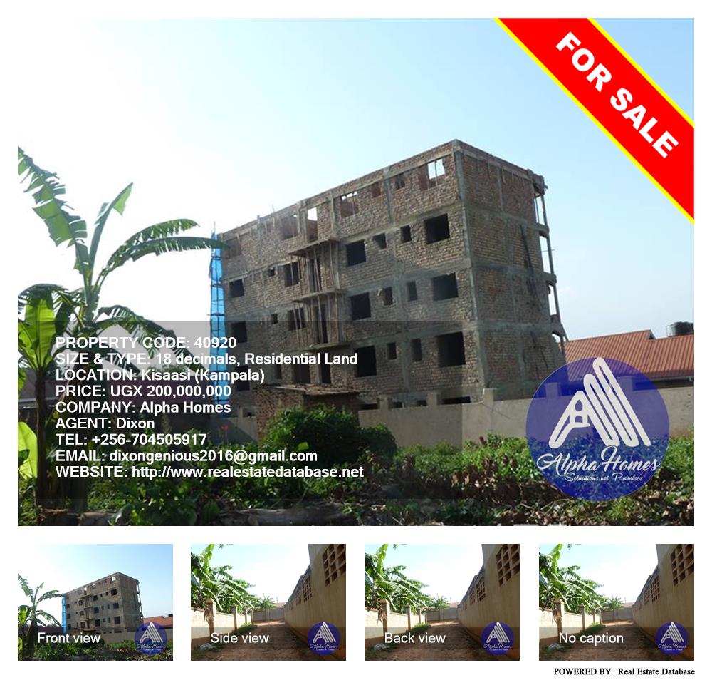 Residential Land  for sale in Kisaasi Kampala Uganda, code: 40920