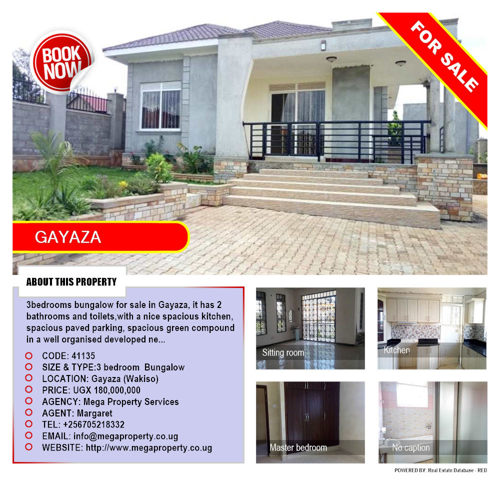 3 bedroom Bungalow  for sale in Gayaza Wakiso Uganda, code: 41135