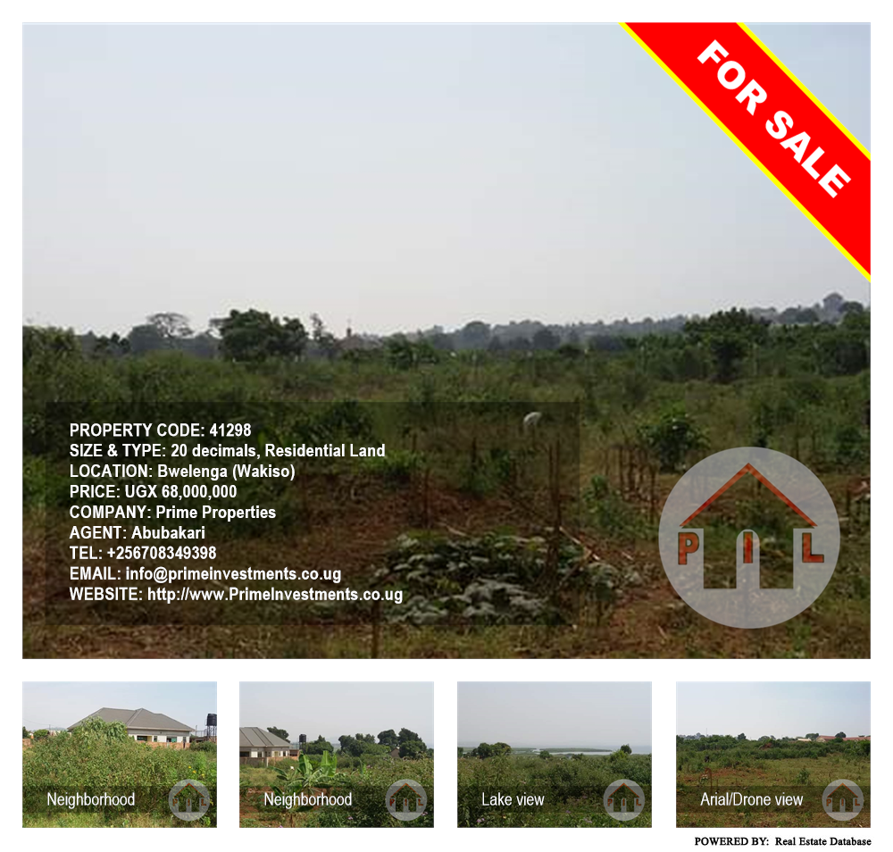 Residential Land  for sale in Bwelenga Wakiso Uganda, code: 41298