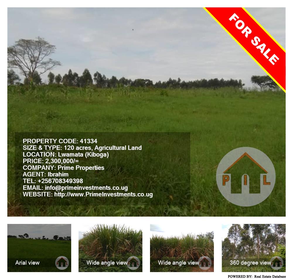 Agricultural Land  for sale in Lwamata Kiboga Uganda, code: 41334