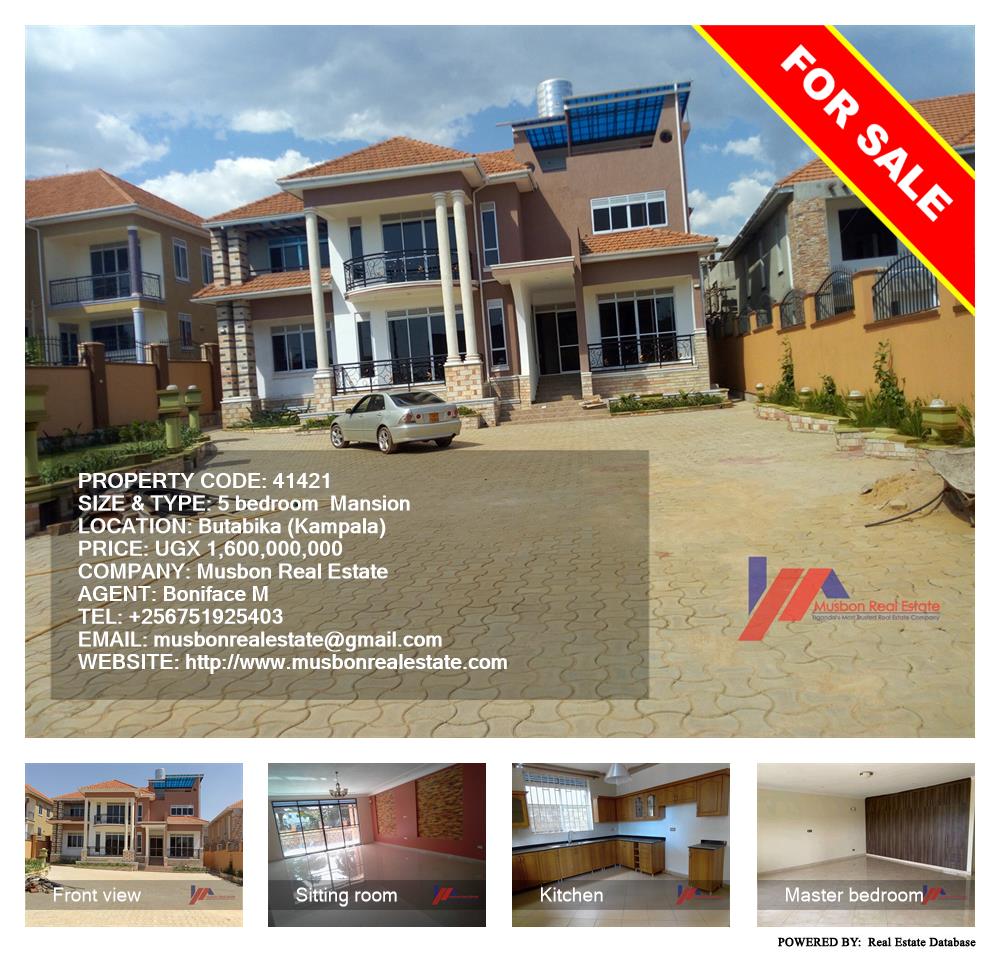 5 bedroom Mansion  for sale in Butabika Kampala Uganda, code: 41421