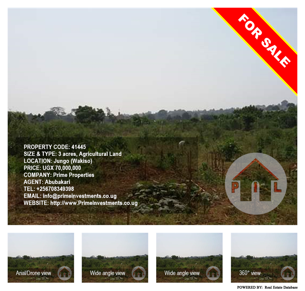 Agricultural Land  for sale in Jungo Wakiso Uganda, code: 41445