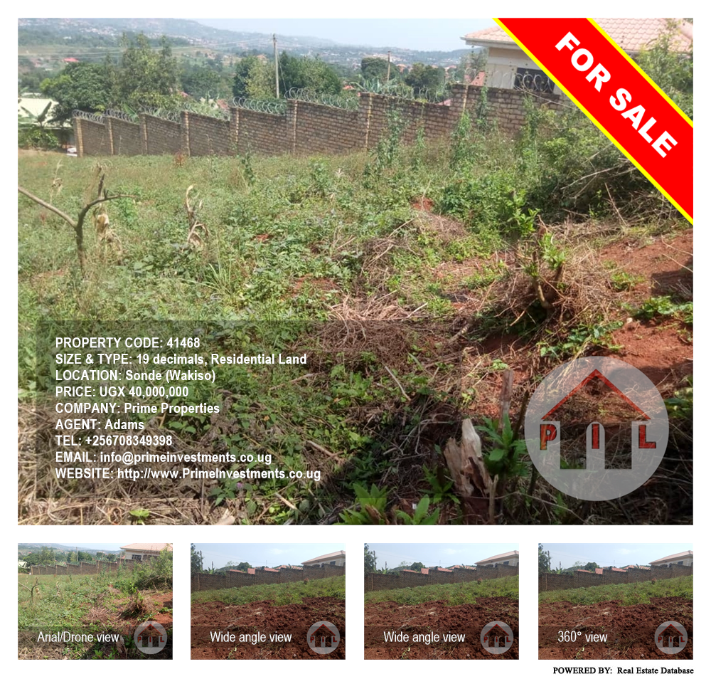 Residential Land  for sale in Sonde Wakiso Uganda, code: 41468