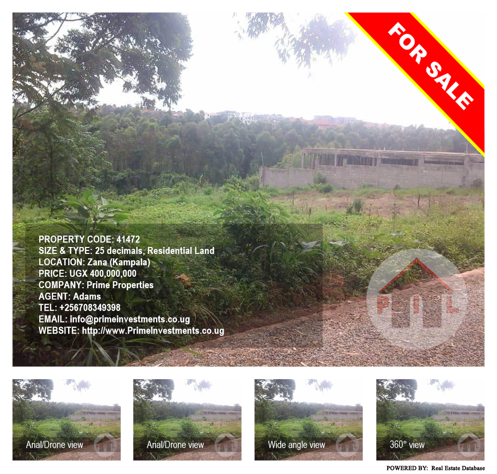 Residential Land  for sale in Zana Kampala Uganda, code: 41472