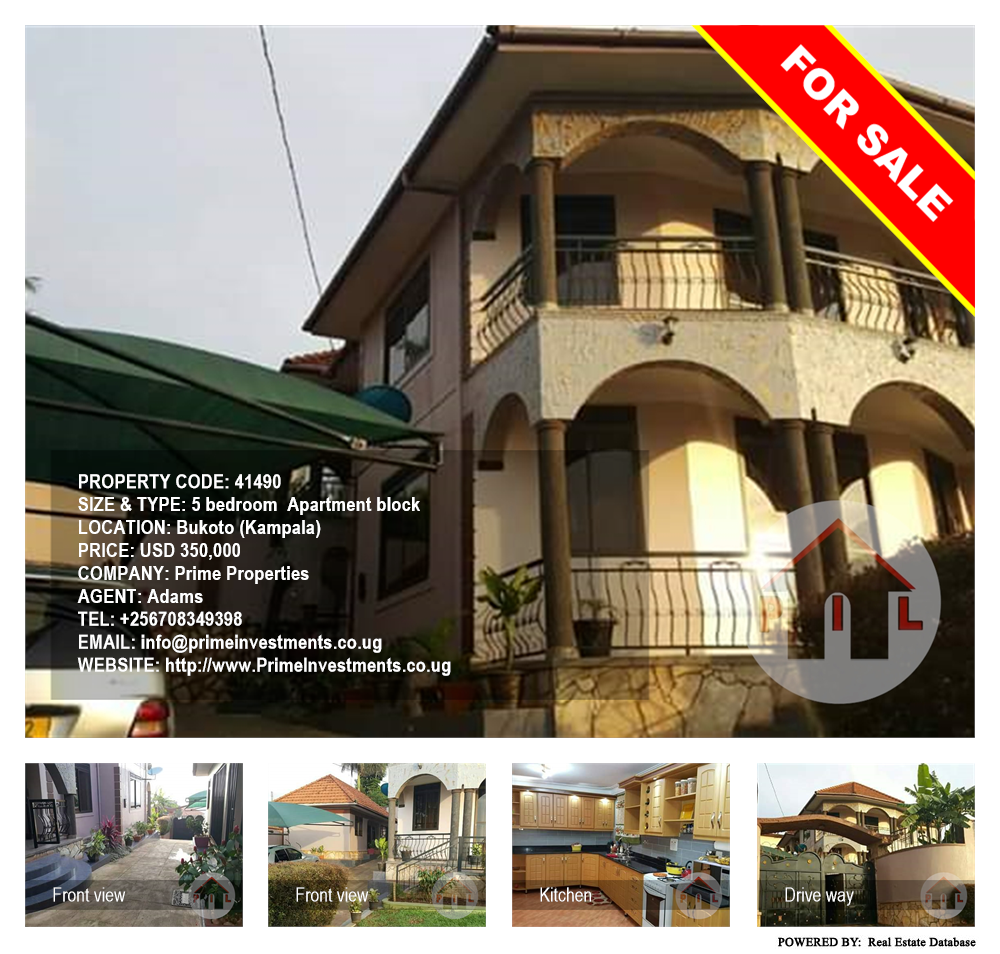 5 bedroom Apartment block  for sale in Bukoto Kampala Uganda, code: 41490