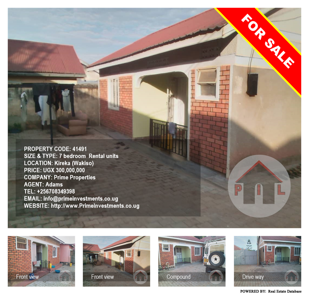 7 bedroom Rental units  for sale in Kireka Wakiso Uganda, code: 41491