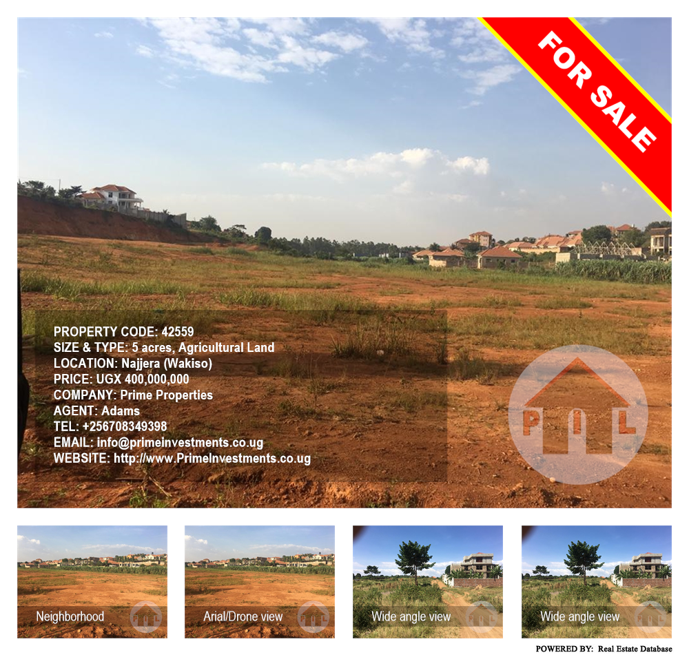 Agricultural Land  for sale in Najjera Wakiso Uganda, code: 42559