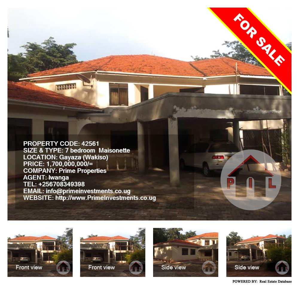 7 bedroom Maisonette  for sale in Gayaza Wakiso Uganda, code: 42561