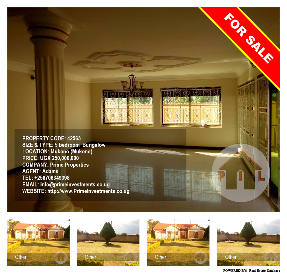 5 bedroom Bungalow  for sale in Mukono Mukono Uganda, code: 42563