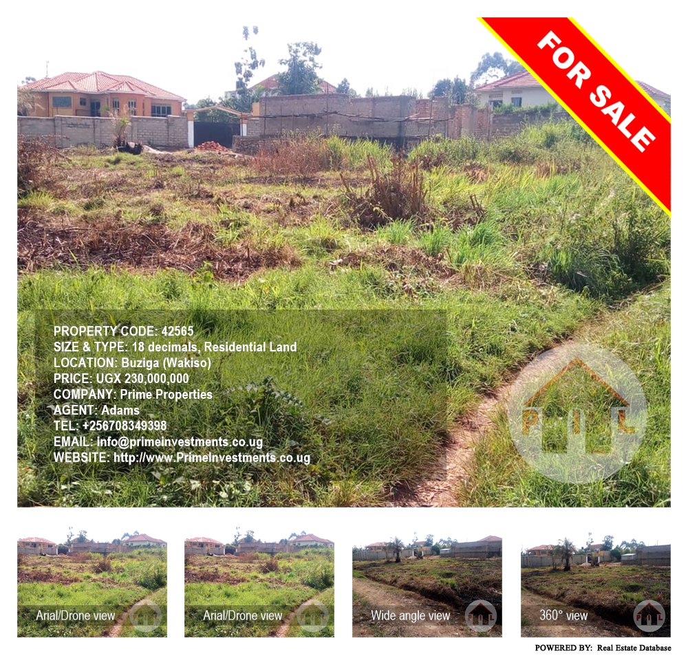 Residential Land  for sale in Buziga Wakiso Uganda, code: 42565